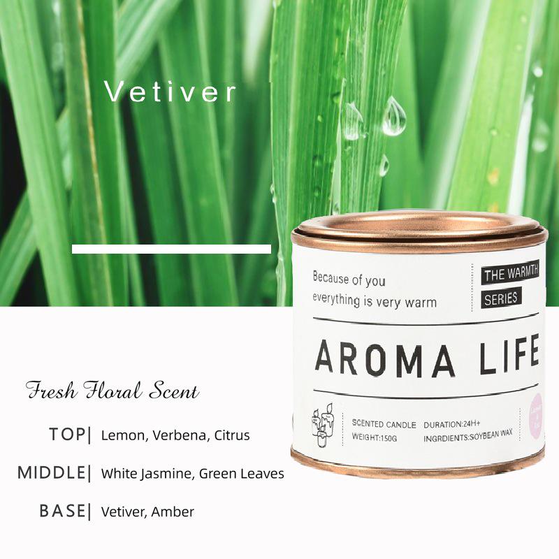 Nordic Minimalist Eco-friendly Soy Wax Scented Candle in Tin – Smokeless Home Decor Valentine s Gift