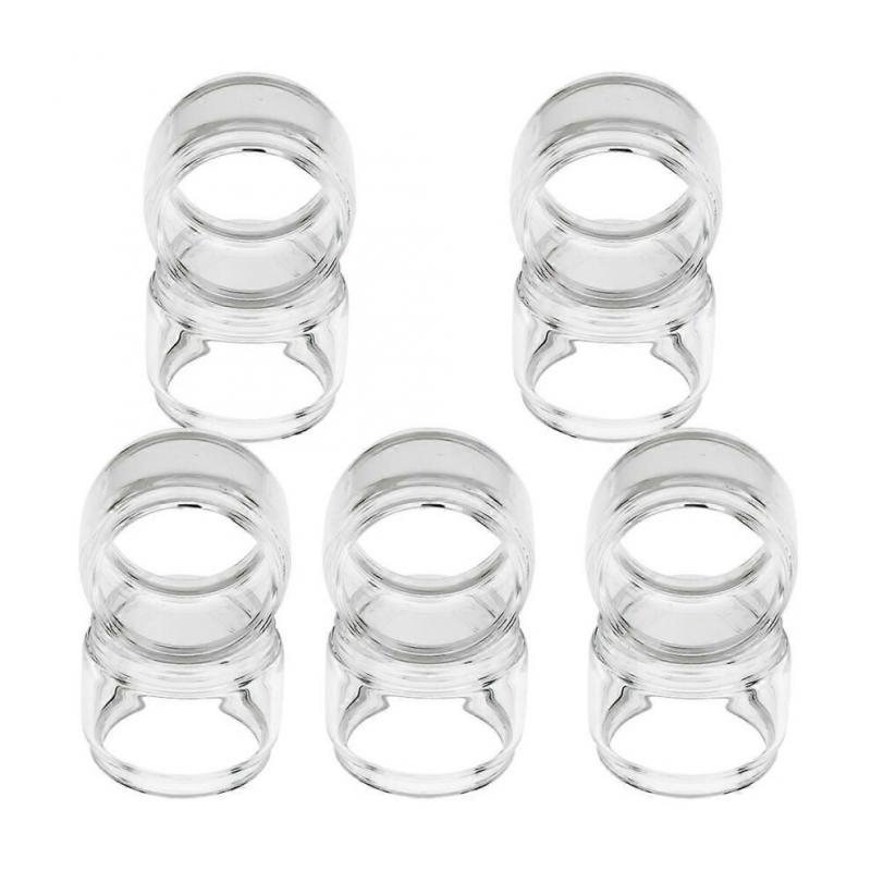 10 transparente Blasenglas-Mini-Gläser