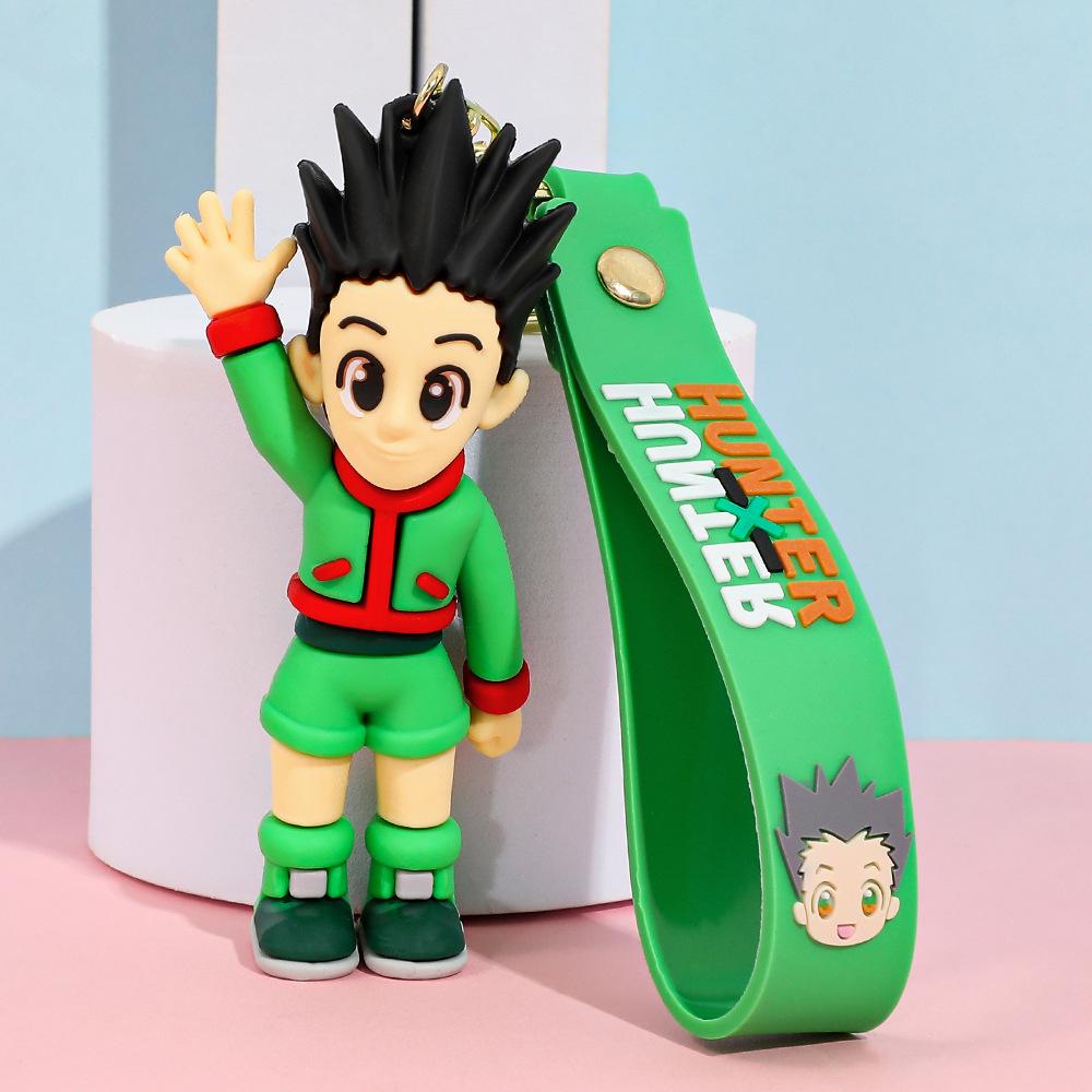 Anime Hunter x Hunter Keychain, Cosplay GON·FREECSS Doll Killua Figure Keyrings Car Bag Key Chain Accessories Wholesale
