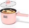 Rapid Noodles Cooker with Dual Power, Non-Stick Frying Pan for Ramen, Pasta, Oatmeal & Eggs, Po
