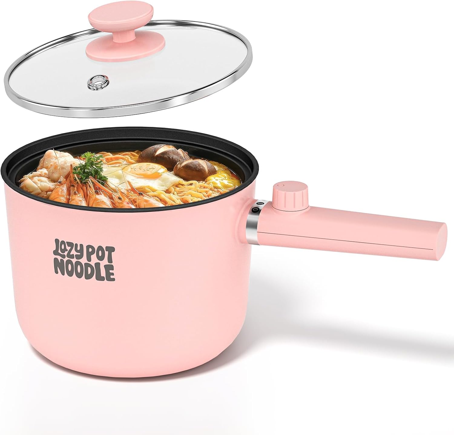 

Rapid Noodles Cooker with Dual Power, Non-Stick Frying Pan for Ramen, Pasta, Oatmeal & Eggs, Po United States