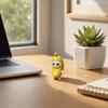 3D Printed Banana Cat Figurine, Banana Cat Collectible Statue, Creative Banana Shape Animal Sculpture Decorations for Home Office Desktop Bookshelf
