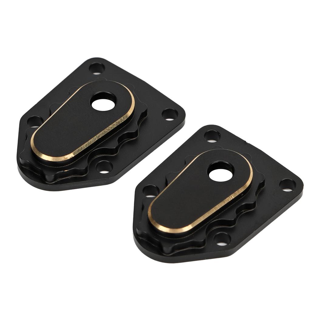 2PCS RC Steering Knuckle Portal Covers Brass Outer Portal Drive Housing Cover for Axial 118 UTB18