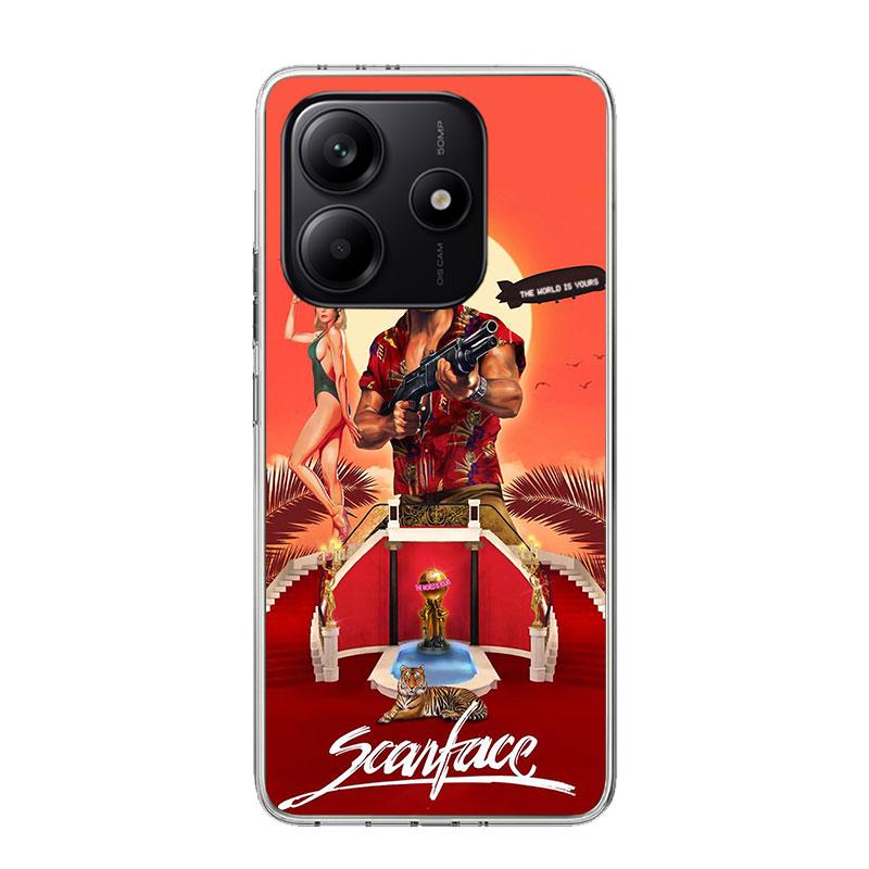 Scarface 1983 Film Al Pacino Movie Case Phone Cover for Xiaomi Redmi Note 14 13 12S 12 11S 11 11T 11E 10S 10 Pro Plus 9 9S 5G +