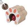 Magic Organ Cat Scratching Board Interactive Cat Toy with Ball Scalable Round Corrugated Cat Scratcher Toy Kitten Game Supplies