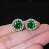 European and American High-end Earrings, Shiny Geometric Zircon Stud Earrings, Elegant and Generous Women's Earrings Are Hot-selling.
