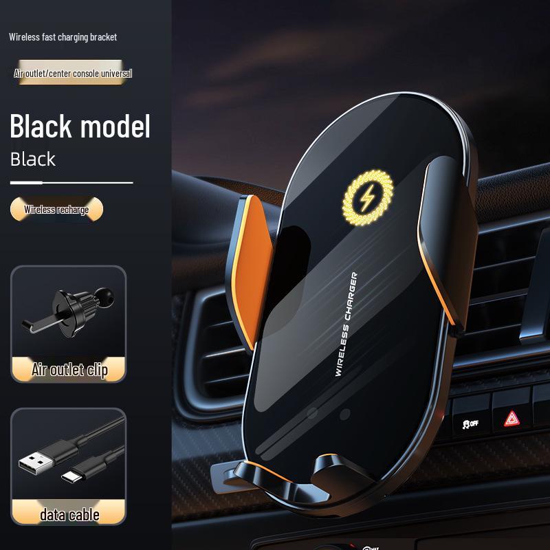 Smart Infrared Wireless Car Charger & Auto-Closing Phone Holder with Fast Charging