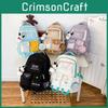 Color Blocking Splicing School Bag Large Capacity Backpack Cartoon Gift Students