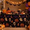 Halloween Table Skirt Round Party Dessert Buffet Decor Home Decoration Printed Fabric Cover