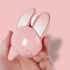 2.4Ghz USB Wireless Mouse with Cute Rabbit Design, Quiet, Wireless, Compact, Optical Gaming Mouse, Energy-Saving, Stylish, Colorful Design for Women