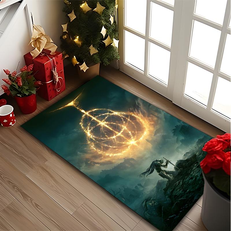 Lord of the Rings Print Area Rug, Multi-functional Office Chair Sofa Carpet, Easy Clean Carpet for Home and Living Spaces