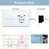 BSEED Zigbee Smart Blinds Switch Electric Roller Shutter Switch With EU Socket USB Type-C Ports Tuya Alexa Smart Life App