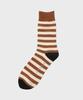 Sagseudeolaenggwiji Camel Stripe Socks