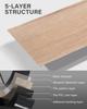 10pcs 15.2x40cm Vintage Wood Grain Self-Adhesive Floor Stickers - Waterproof, Non-Slip, Peel & Stick Resin Wall Stickers