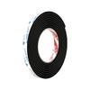 Mileqi Black & White EVA Foam Tape 1-3mm - Soundproof, Seal, Shock Absorbent, Single-Sided Adhesive
