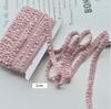 5 Meter Ruffle Lace 1CM Wide Elastic Lace Fabric Ribbon Lace Trim Ribbon Diy Craft Fabric African Fabrics Stretch
