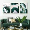 Modern Green Marbley Poster Abstract Luxury Wall Art Prints Canvas Print Painting for Home Living Room Hallway Office Decor