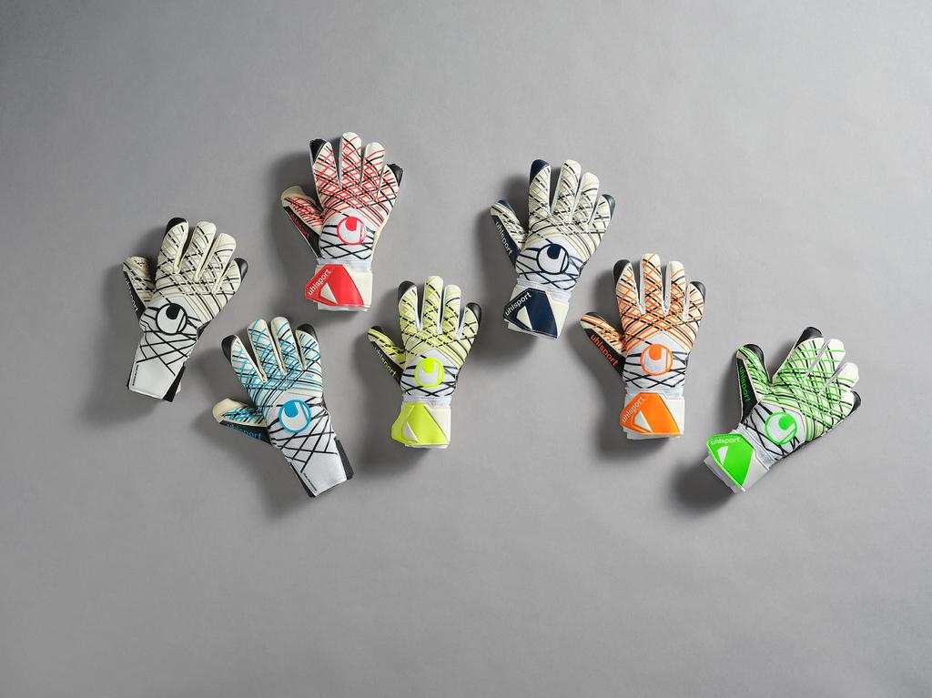 uhlsport Match Soccer GK Keeper Gloves Absolute Grip Tight Half Negative 1011364 01 7