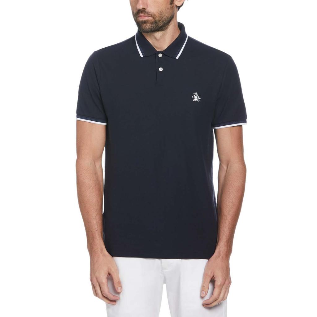 Original Penguin Mens Pique Tipped Polo Shirt