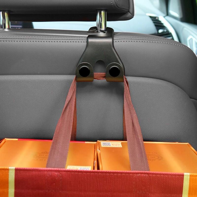 Car Seat Back Hooks Hanger Interior Accessories Bag Holder Car Top Plastic Hook Car Seat Back Headrest Mount Bag Bottle Sundries Hanger