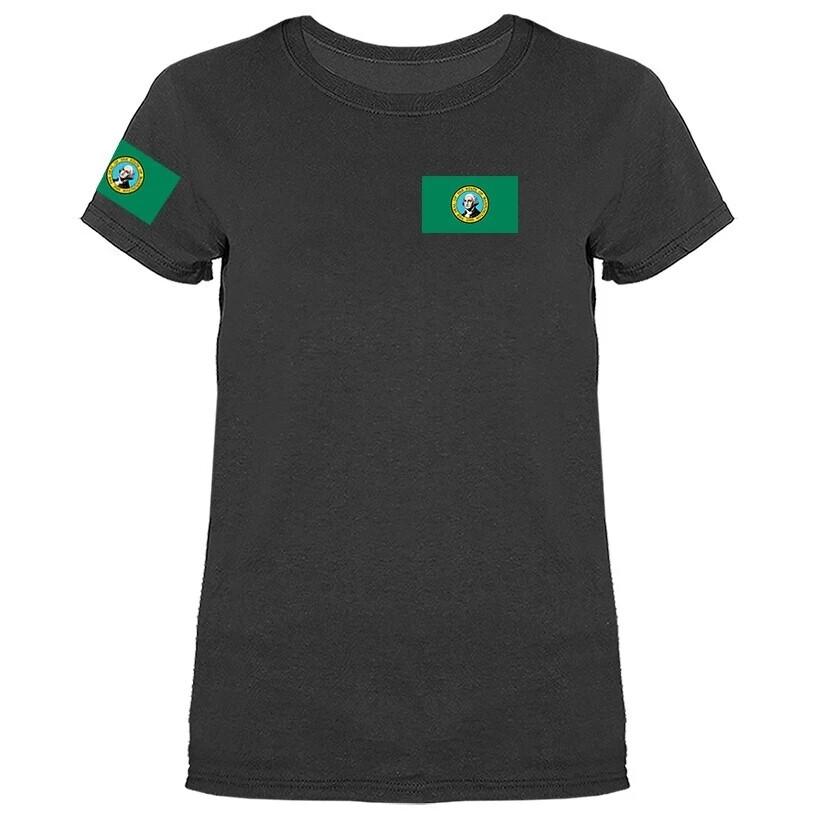 State of Washington Flag Crest Women s T-shirt Unisex T-Shirt S