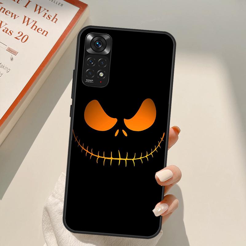 Scary Smile Skeleton Devil pro Redmi 10A 10C 9A 9C 9T K40 K50 Pouzdro na herní telefon pro Redmi Note 11S 10S 9S 9 10 11 Pro