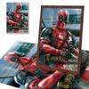 5D DIY Diamond Art Painting Kits for Adults, Deadpool Full Round Crystal Diamond Kits for Beginner for Home Wall Decorate