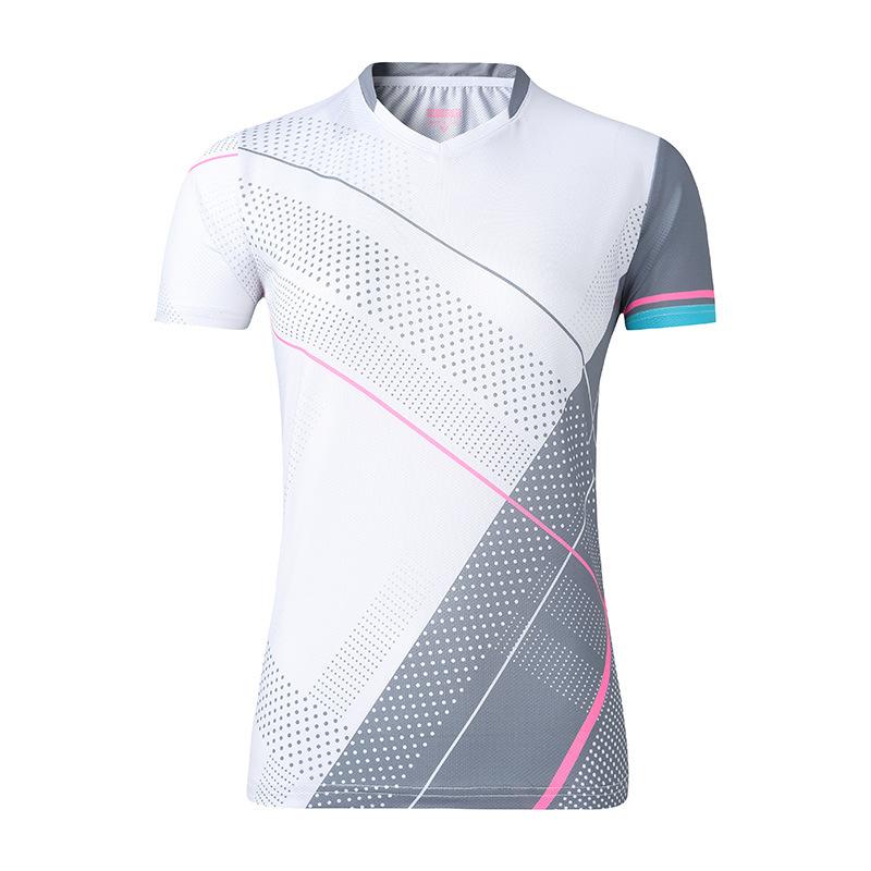 

Одежда для бадминтона, мужская и женская новая летняя тренировочная одежда с короткими рукавами, быстросохнущая дышащая волейбольная спортивная одежда, одежда для настольного тенниса 3XL