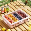 Modern Kitchen Organizer Snack Tray Plastic Food Storage Box 8 Compartments Divider BPA Free Leak-Proof Eco-Friendly Portable
