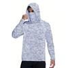 Herren Damen UV-Schutz Angelshirt Langarm Schnelltrocknend Mit Kapuze Sonnenschutz Abdeckung UPF 50 Sommer Outdoor Sportbekleidung