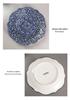 European Baroque Embossed Ceramic Dinner & Soup Plate Set