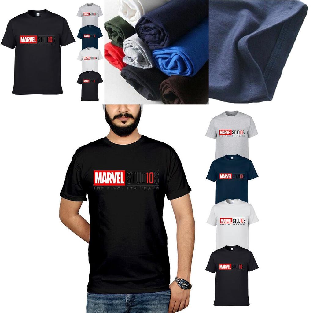 Avengers Marvel Studios The First Ten Years Anniversary O-neck T-shirt For Fans**