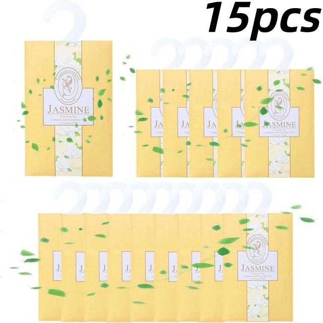 10/15 Pezzi Sacchetto Profumato per Armadio Appeso Sacchetti Aromaterapici per Guardaroba Profumo Naturale a Lunga Durata per Auto Casa Deodorante per Ambienti