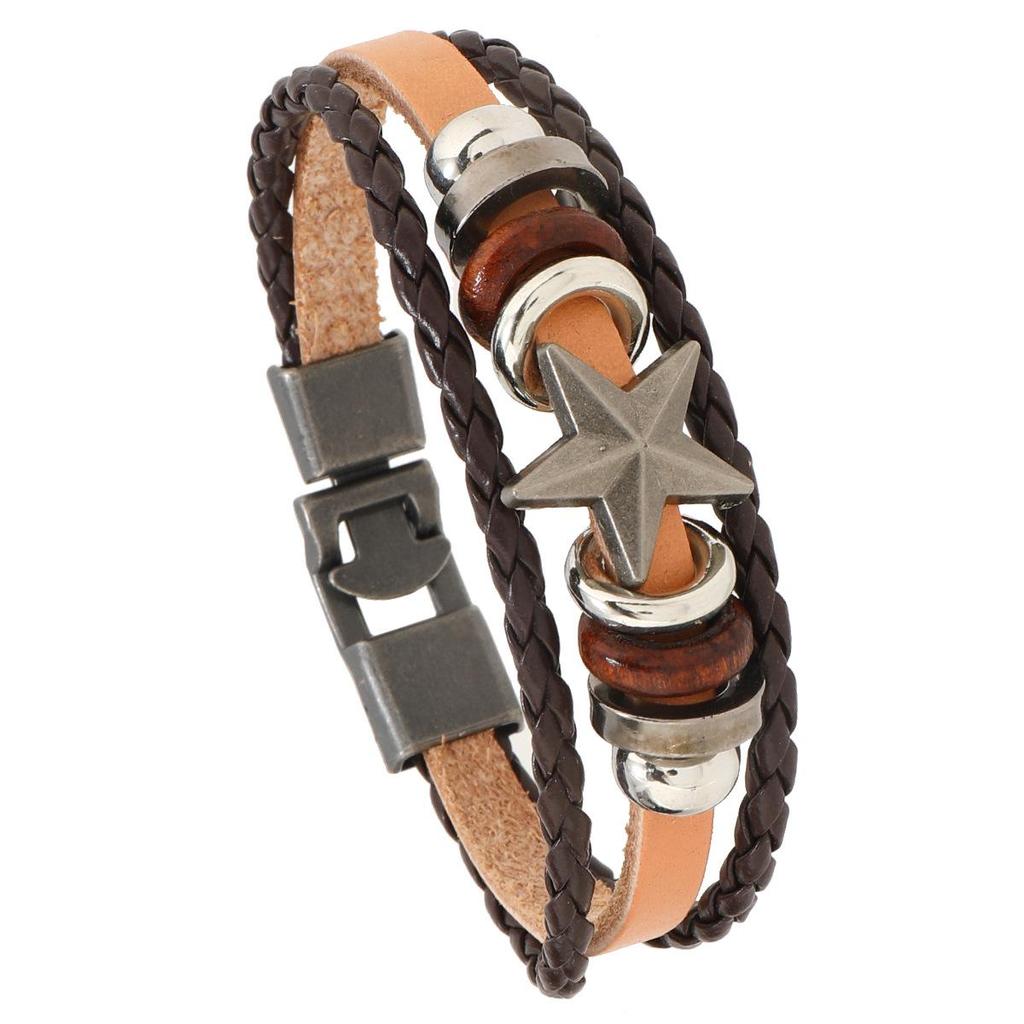 Handmade Retro Genuine Leather Cowhide Bracelet