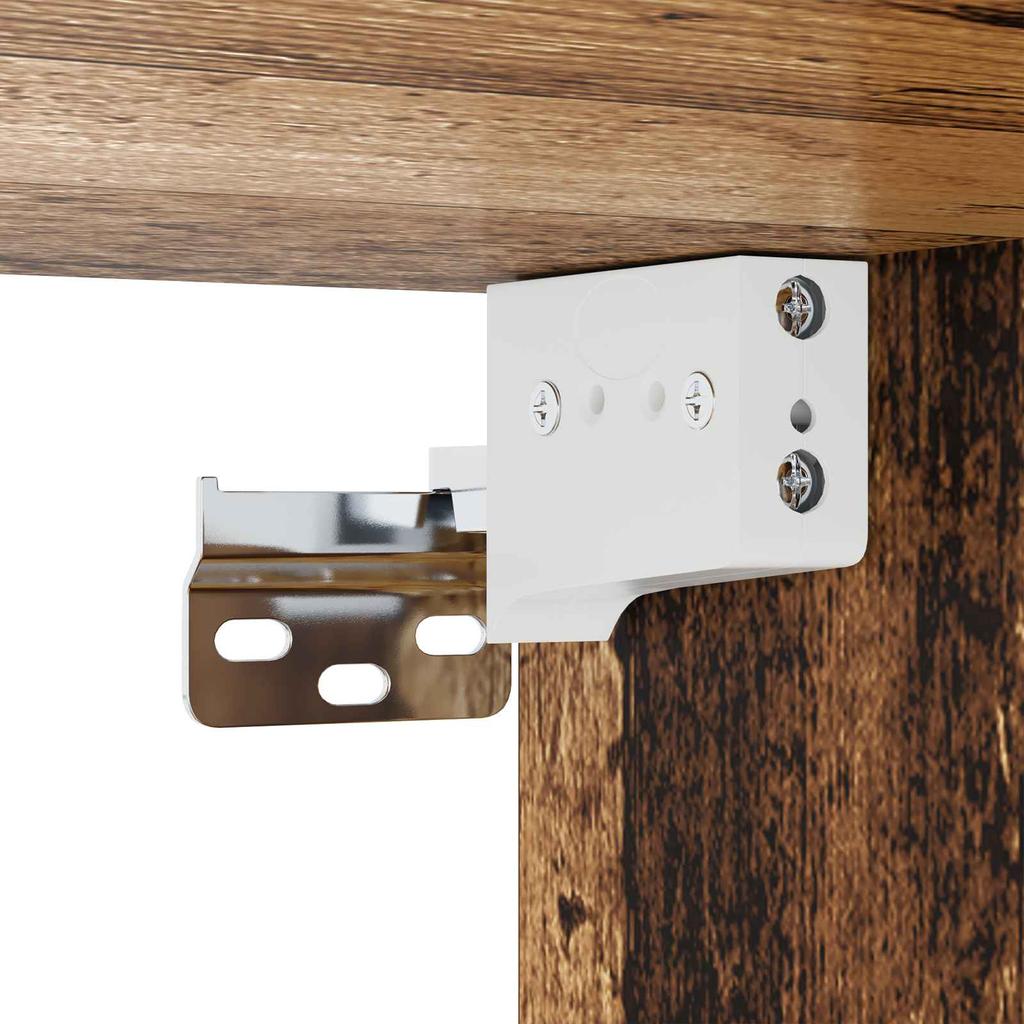 Wall Cabinet Reclaimed Wood 100 x 36.5 x 35 cm Engineered Wood