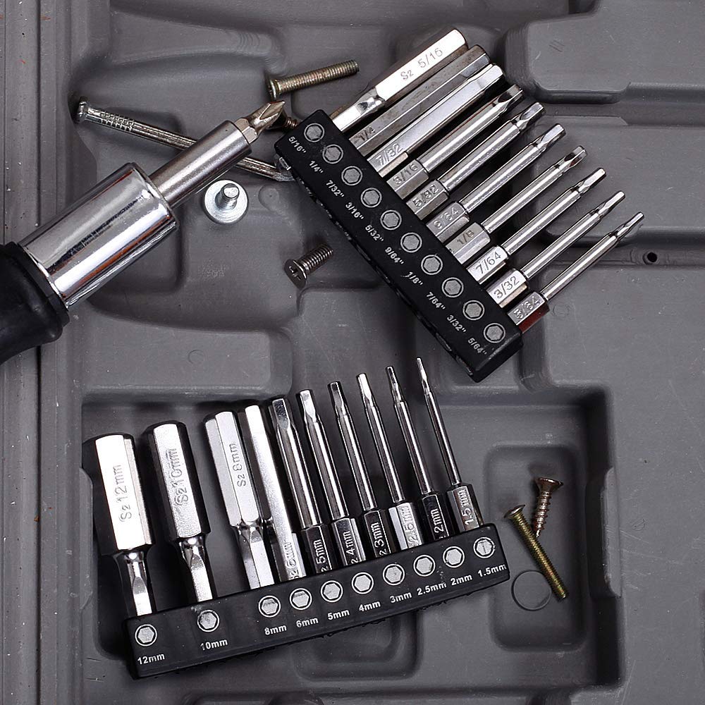 Bestgle Screwdriver Bit Hex Wrench Hex Hex Bit 60mm Hex Precision Magnetic Torx Screwdriver Repair Hexagon Bit Holder for Screw Tightening Impact and