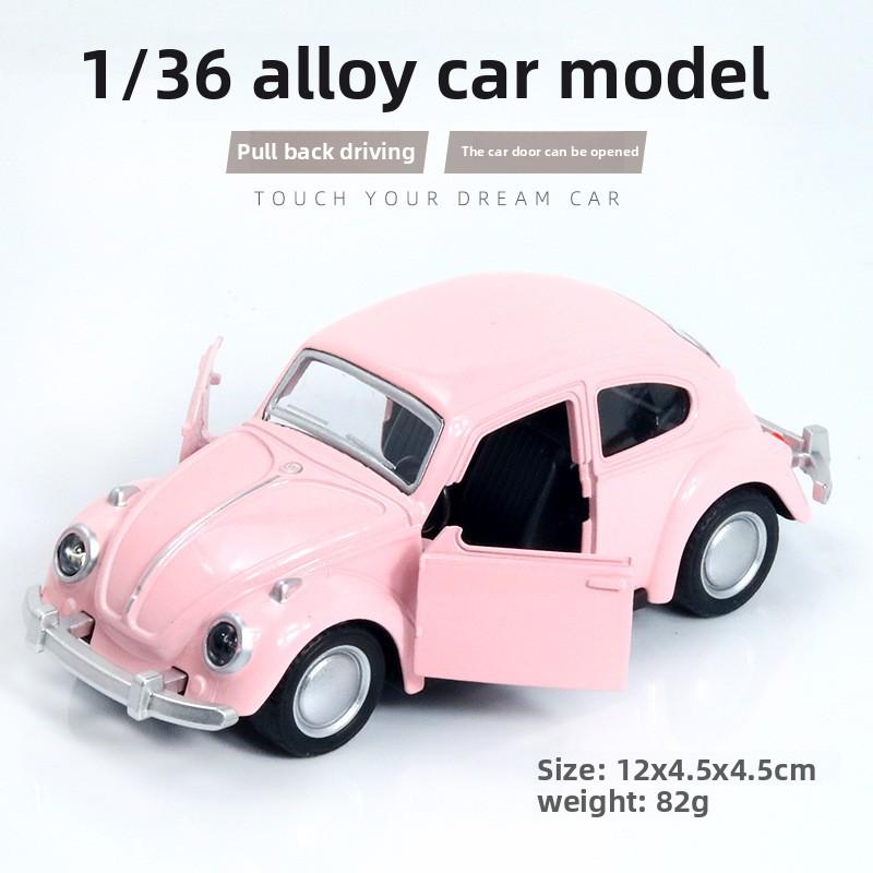 Alloy Car Model Classic Car Door Pull Back Children'S Toy Car Cake Decoration Car Ornament