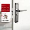 Modern Door Lever Handle With Lock, Keyed Entry, for Interior Doors, Polished Stainless Steel Finish Privacy Door Knob Lock Set