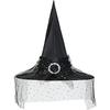 New Halloween Witch Hat Decoration for Adults & Kids - Oxford Cloth Costume Headwear.