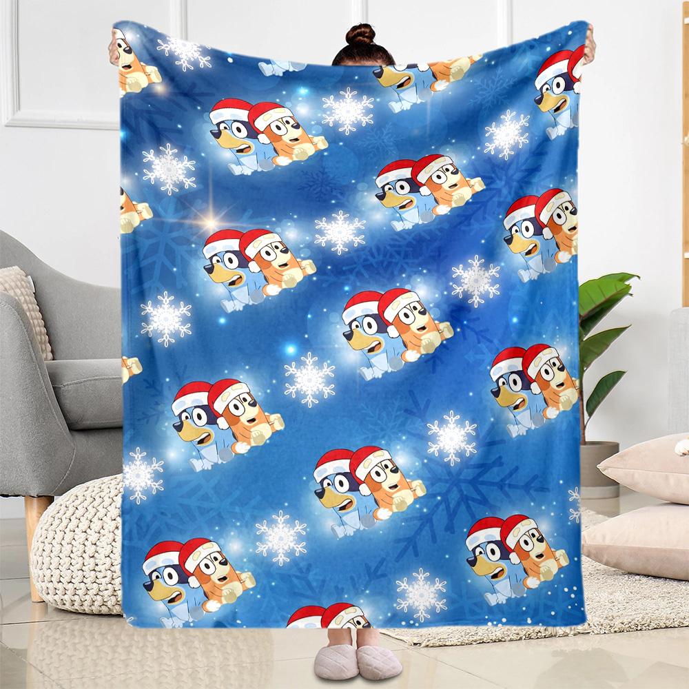 Bluey Bingo Hug Blanket Soft Warm Cozy Perfect for Bedding Couch Livingroom for All Occasions Playful Design Birthday Christmas Gift Blanket