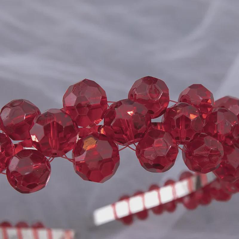 Bentiță cu Mărgele de Cristal European - Voal de Mireasă și Accesoriu de Păr