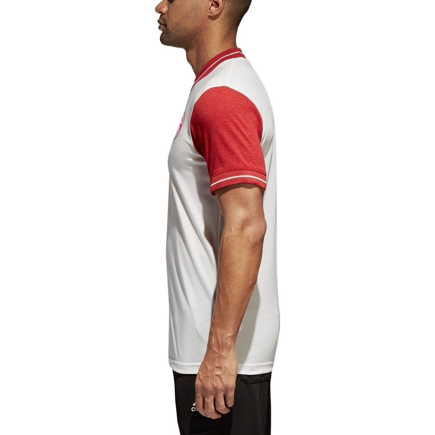 Adidas FC Bayern Munich Icon Jersey Sport Short Sleeve Men Tops White CV8100