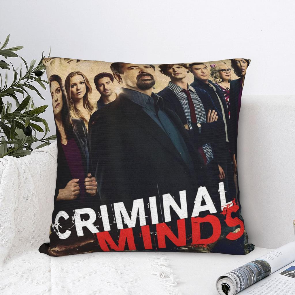 Criminal Minds Spencer Reid Pillow Case Kawaii Pillow Cover Graphic Pillowcases For Living Room Bed Chair