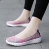Mocassini Estivi Rosa Scarpe da Passeggio sulla Spiaggia Donna Multicolore Intreccio Casual Morbidi Slip-on Mocassini Piatti Intrecciati Scarpe da Ginnastica Taglie Forti