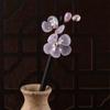 Hanfu Dress 1 Pc Flower Hair Clips Glass Hair Sticks Hair Fork Hairpin Wooden
