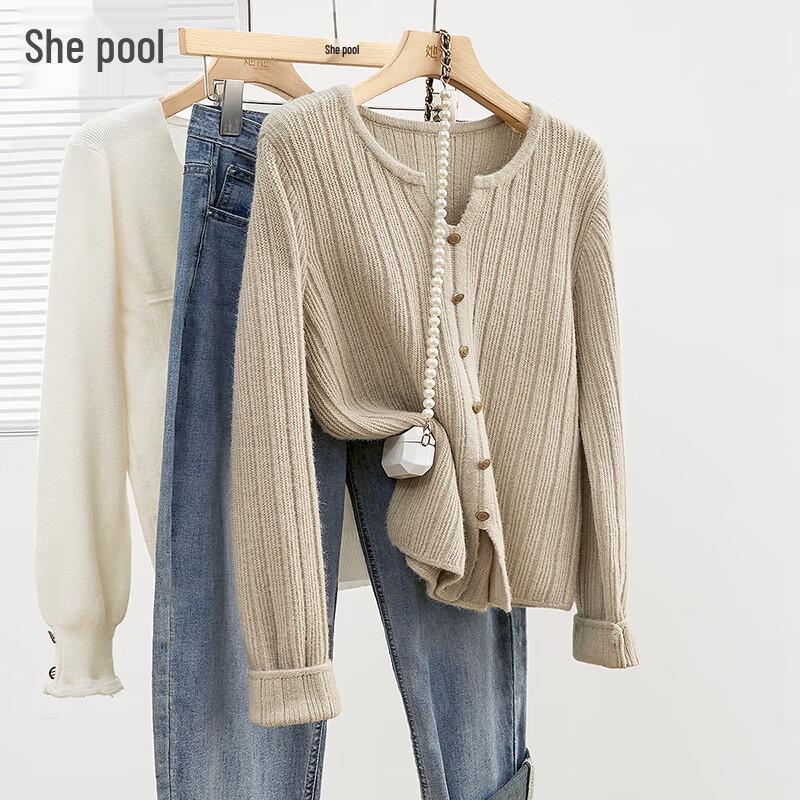 

Женский трикотажный топ облегающего кроя в нежном стиле, осень 2025 L