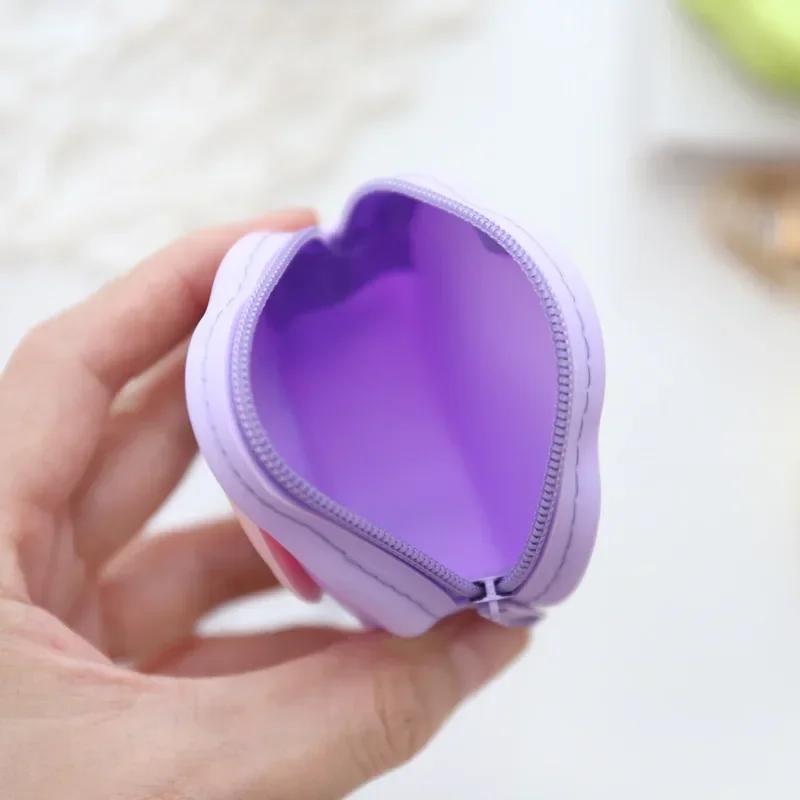 New Women Silicone Coin Purse Cartoon Animal Round Shape Coin Wallet Headset Bag Clutch Change Purse Wallet Pouch Bag Kids Gift
