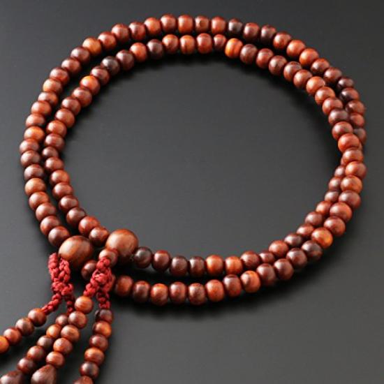Kyoto Butsudan Hayashi Buddhist Prayer Beads, Shingon Buddhism, 0 Shaku, Rosewood (Unpolished) (Women's), Formal, Authentic Style [Prayer Beads Bag