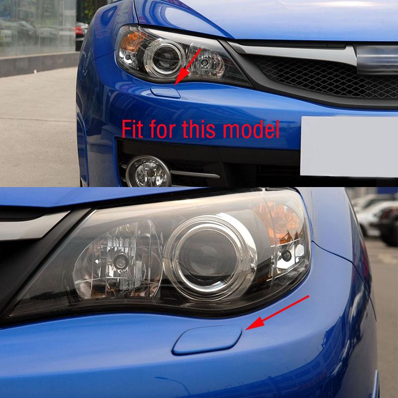 2PCS For Subaru Impreza WRX STI 2008-2011 Front Bumper Headlight Headlamp Washer Spray Jet Nozzle Pump Cover Cap Lid