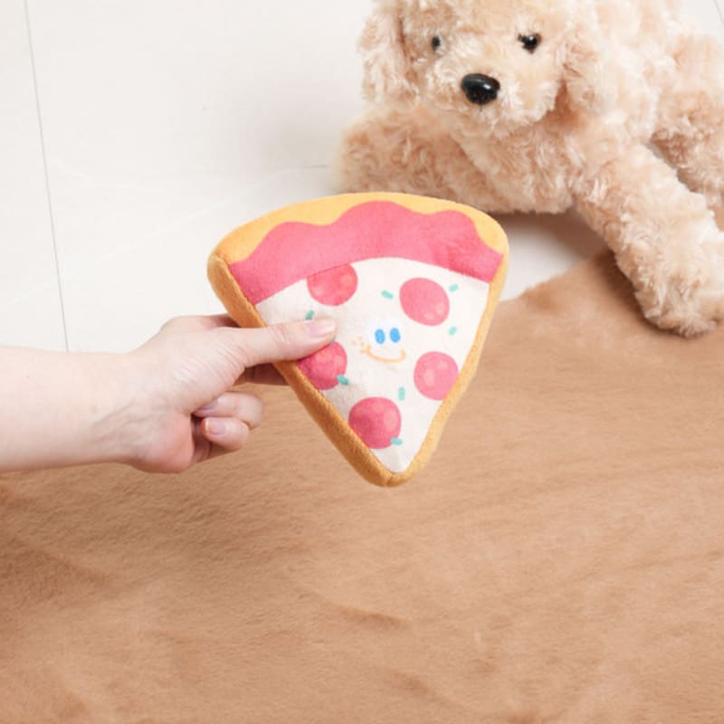 [Haustier] Quietschspielzeug in Pizzaform